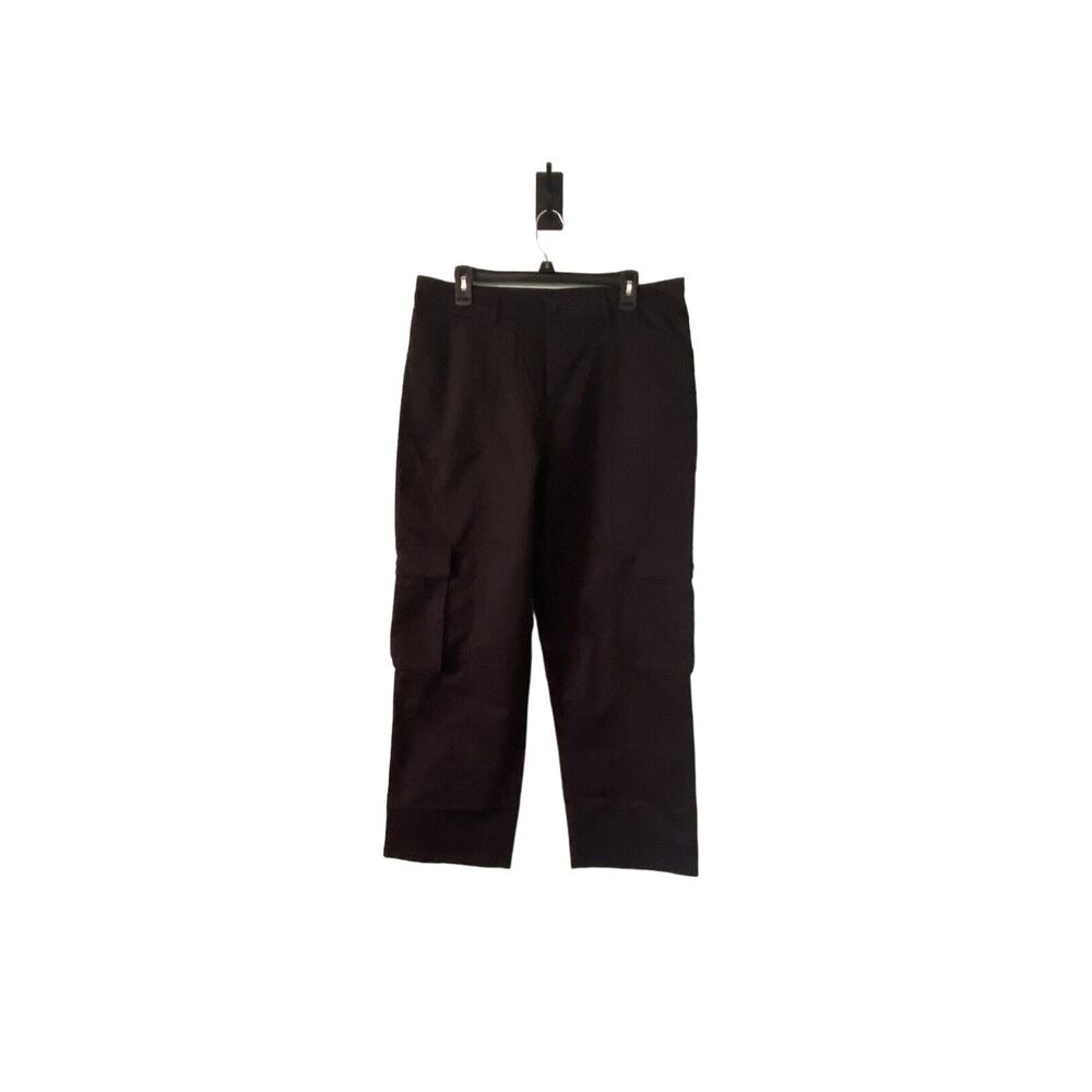 Etosell Womens Cargo Casual Straight Leg Pants Black Size XL